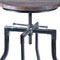 Armen Living Concord Adjustable Barstool in Industrial Gray Finish with Pine Wood Seat LCCOSTSBPI - alternate 5